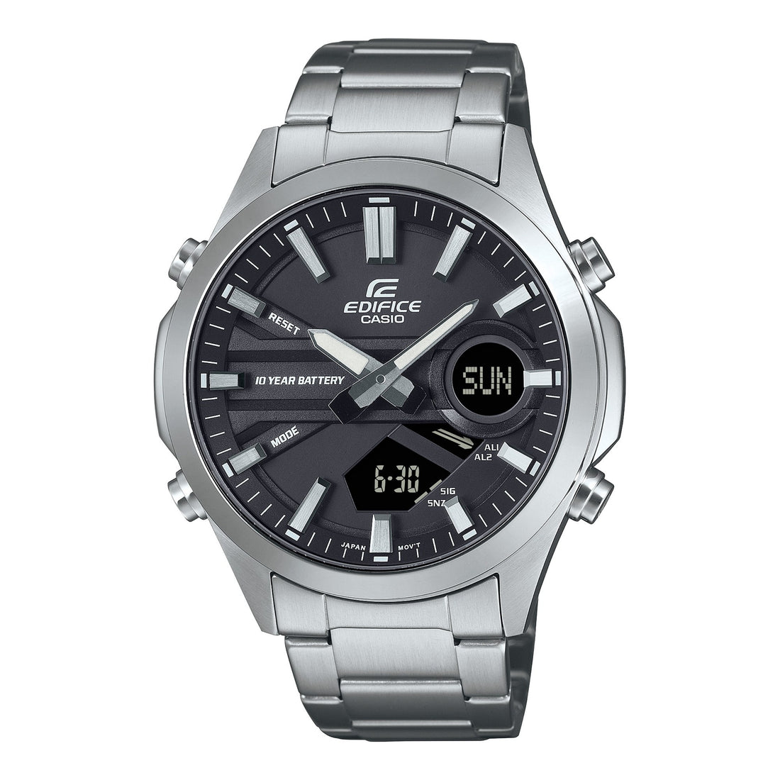 EFV-C120D-1A Casio Edifice x Ana-Digi ft. Combination Men Casual Formal ...