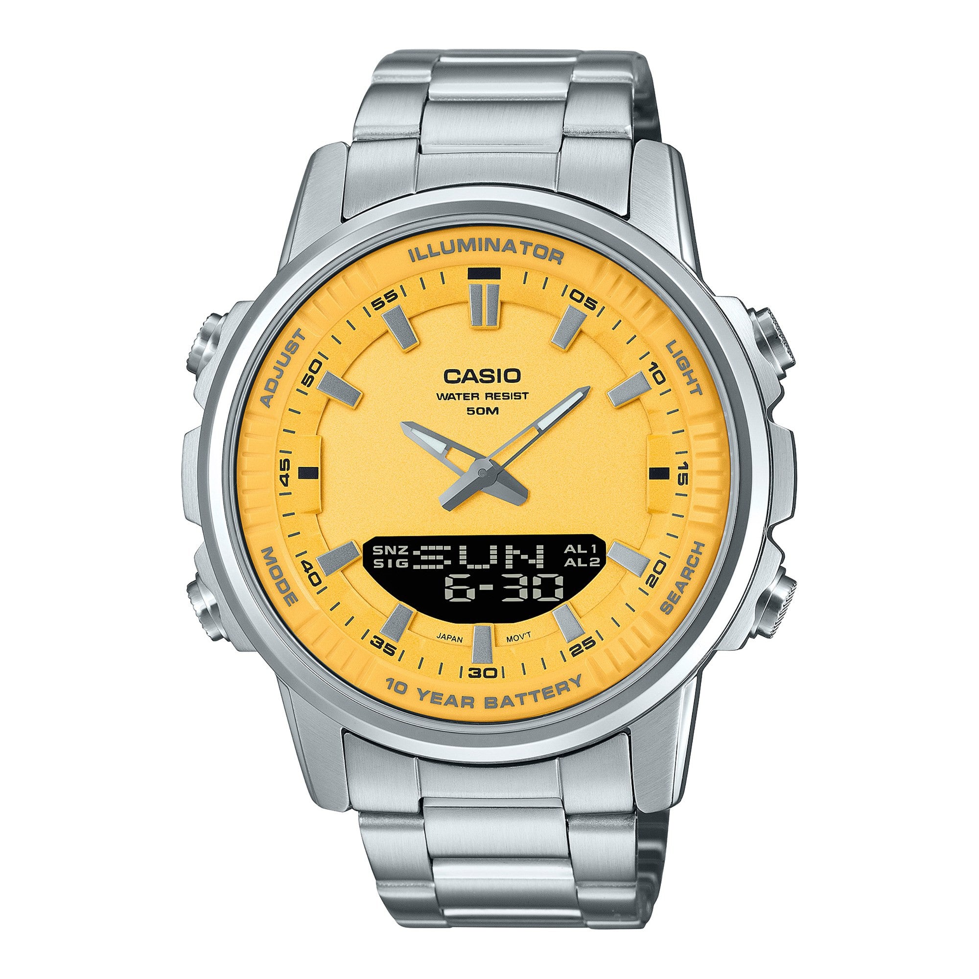 AMW-880D-9A Casio General x Ana-Digi ft. Metal Pop Men Casual Formal ...