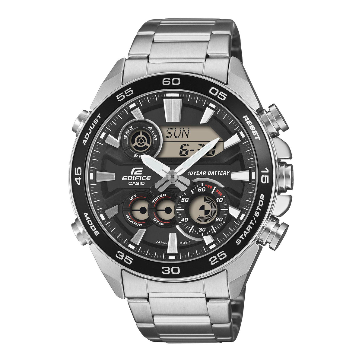 Edifice Formal ERA-130D-1A Casio Edifice x Ana-Digi ft. Motorsports Men Formal Round ...