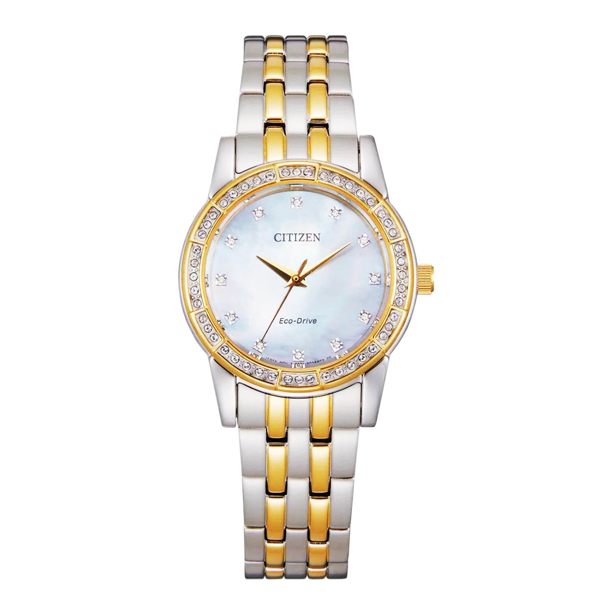 EM0774-51D Citizen Eco-Drive x Analog ft. Silhouette Crystal Women ...