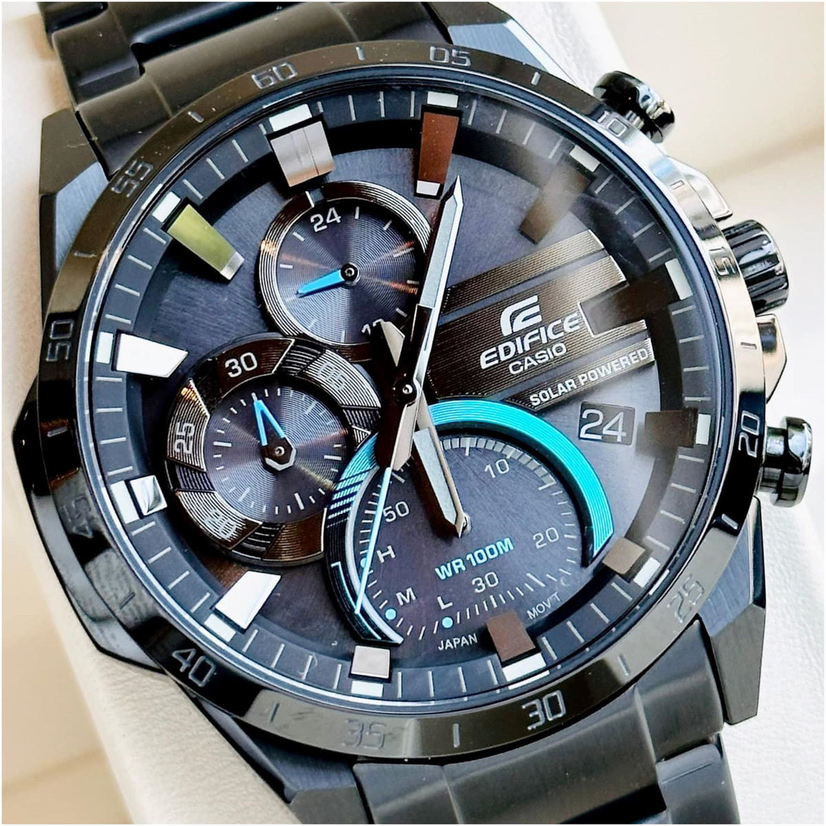 Edifice Formal EQS-940DC-1B Casio Edifice x Sports Car ft. Disk Brake Rotor Men Casual ...